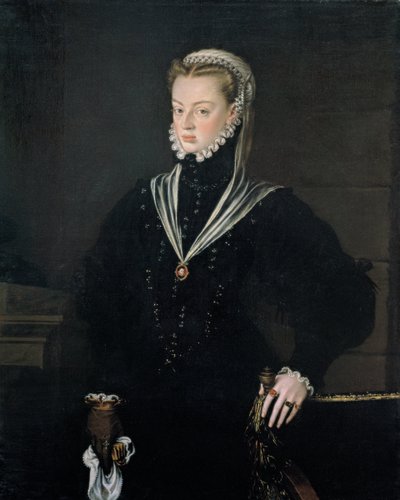 Porträt von Juana von Österreich, Prinzessin von Portugal von Alonso Sánchez Coello